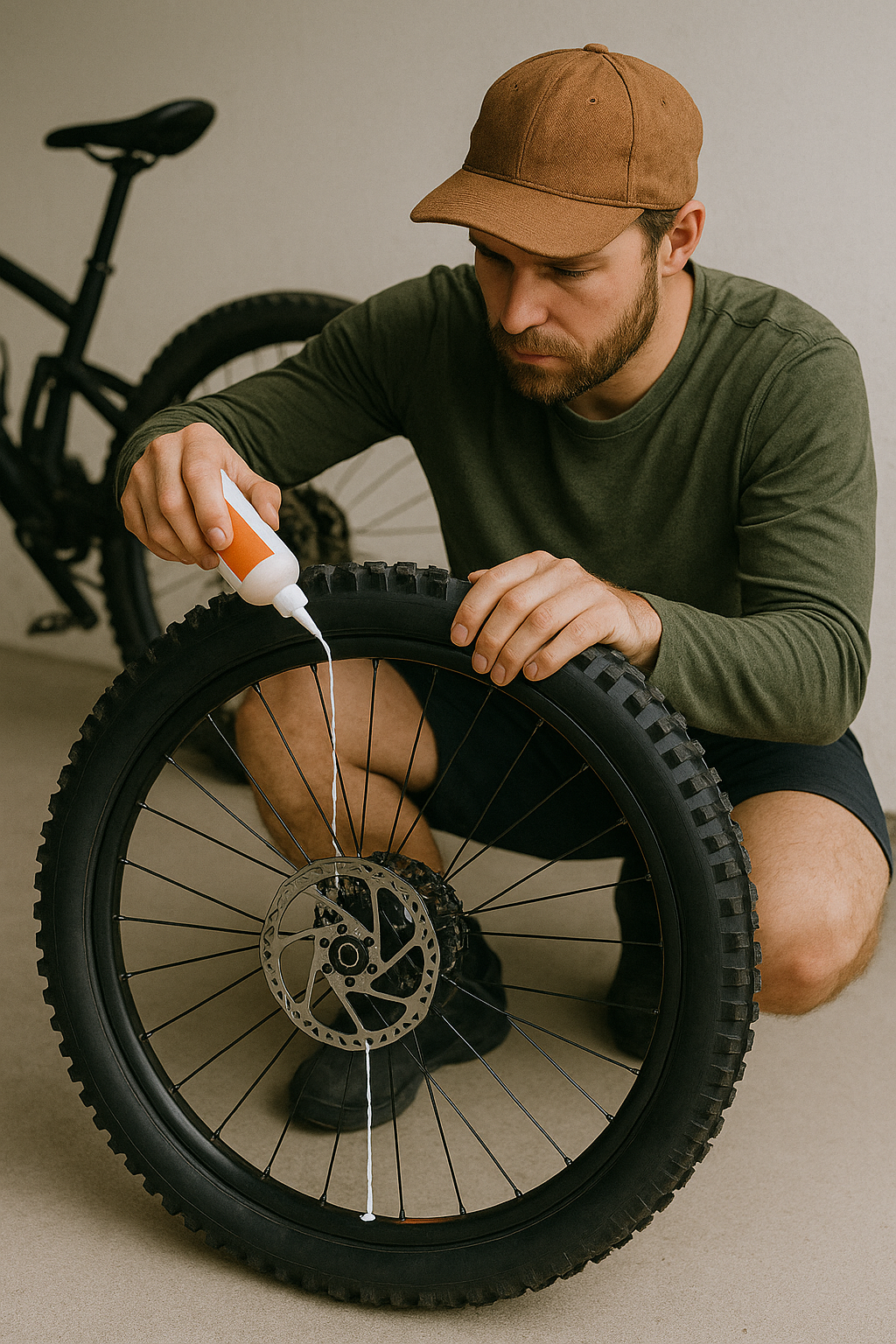 Dichtflüssigkeit wird über das Ventil nachgefüllt