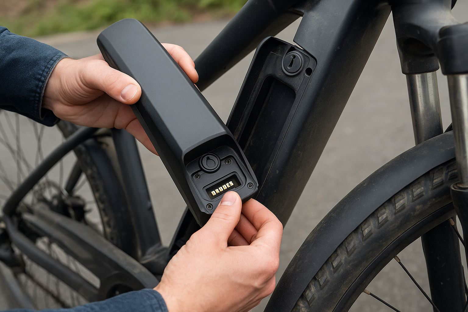 Kontrolle von E-Bike Akku-Kontakten